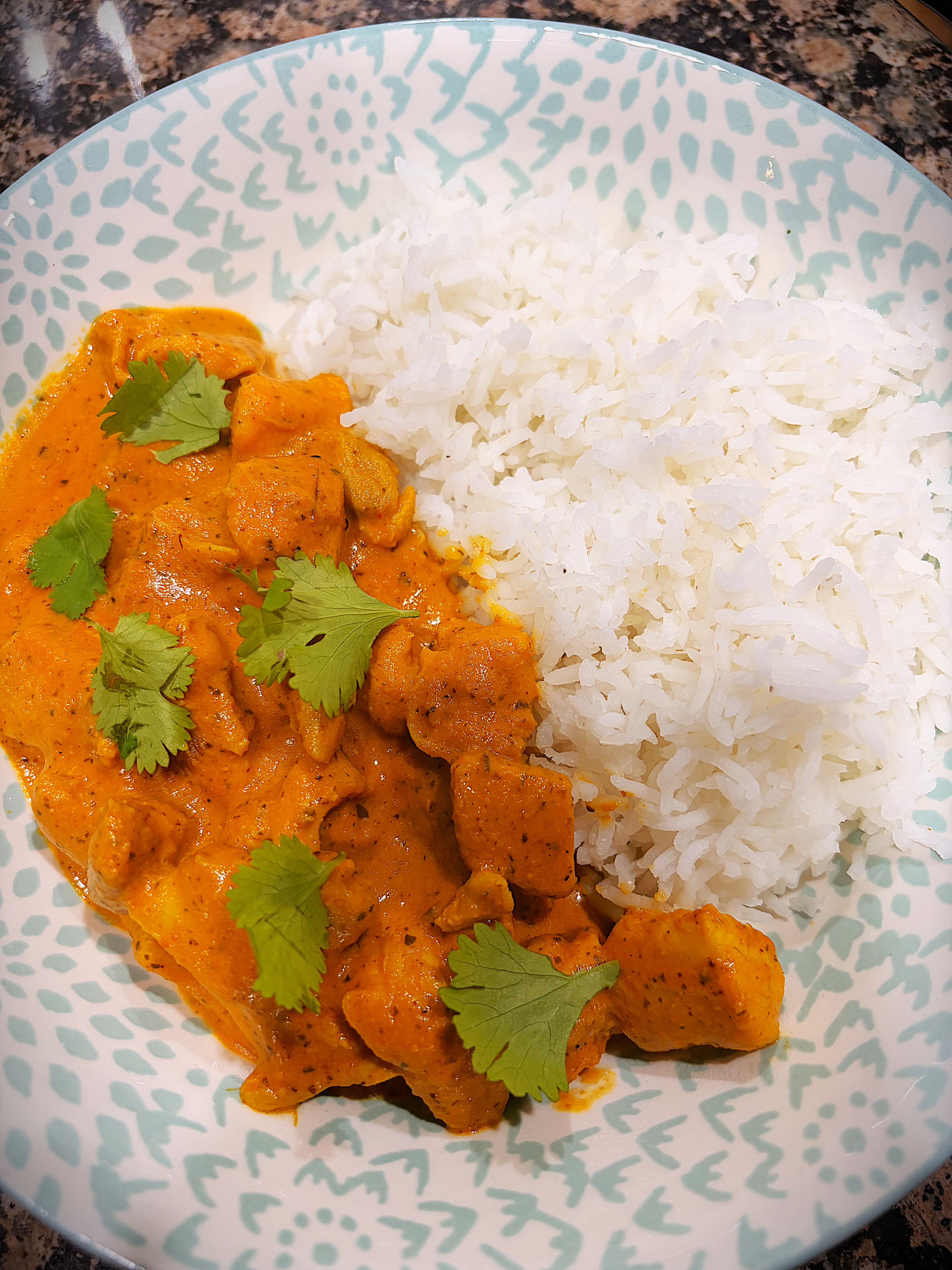 Butter Chicken Rice Bowl