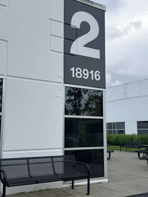 The Breakroom storefront and unit sign.